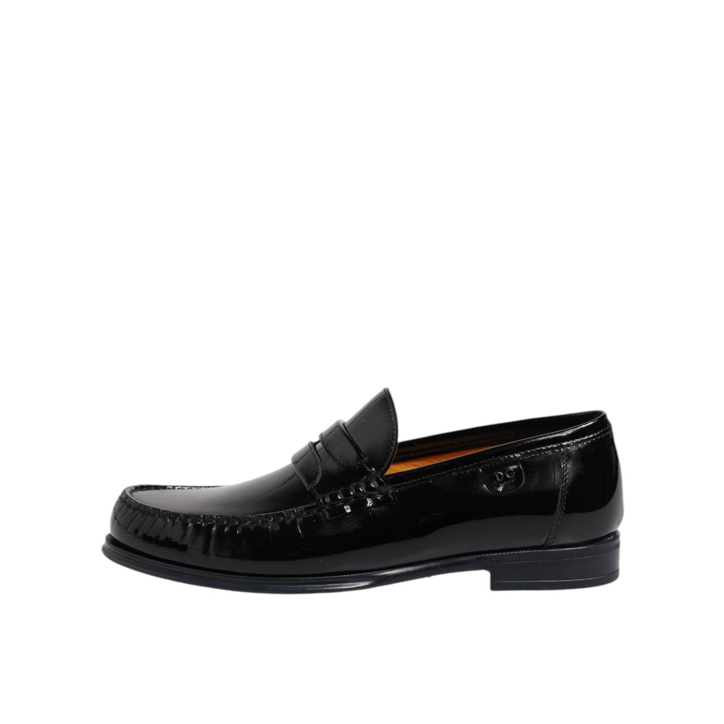 Dolce & Gabbana Black Leather Slip On Loafers Dress Shoes