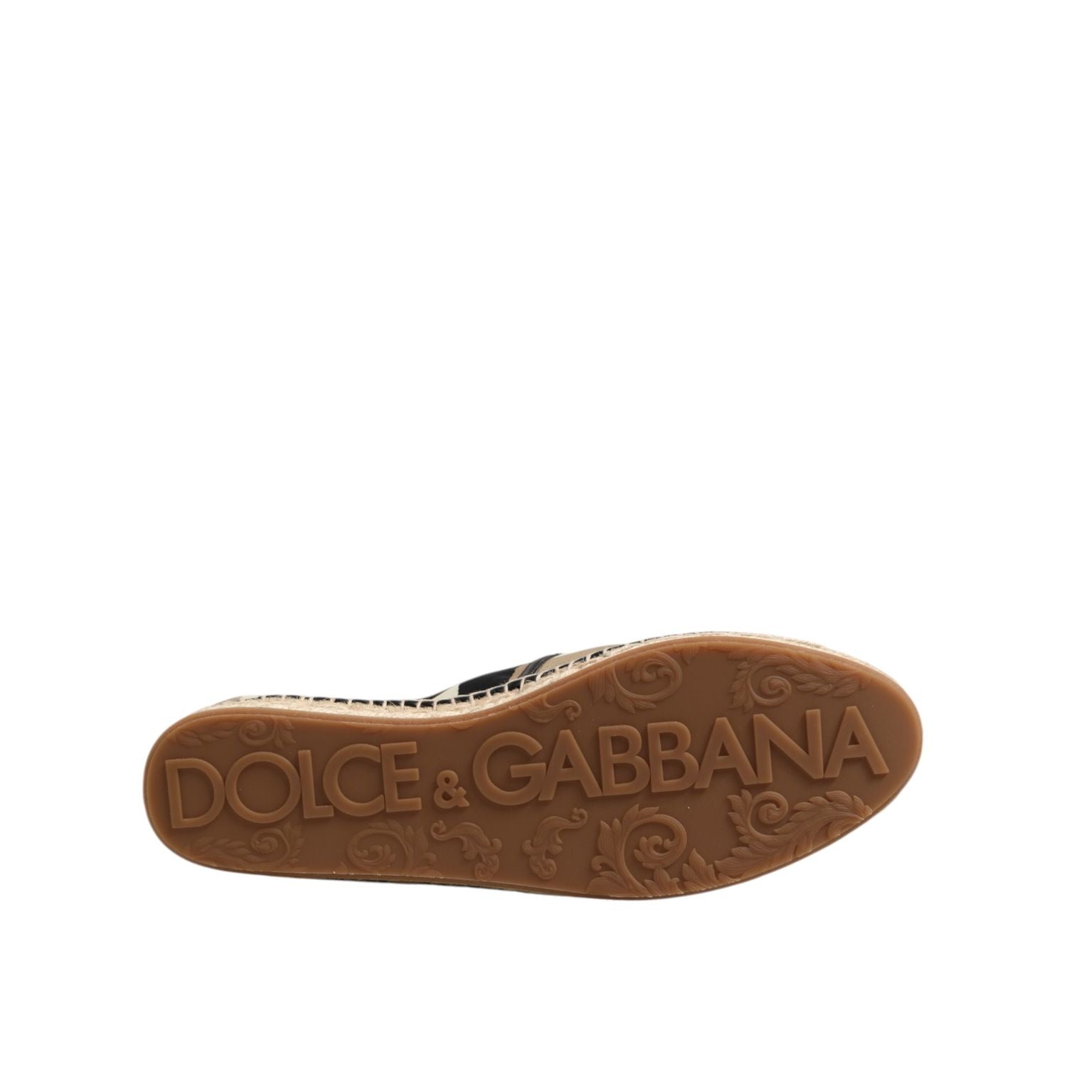 Dolce & Gabbana Multicolor Stripes Canvas Flat Espadrille Shoes