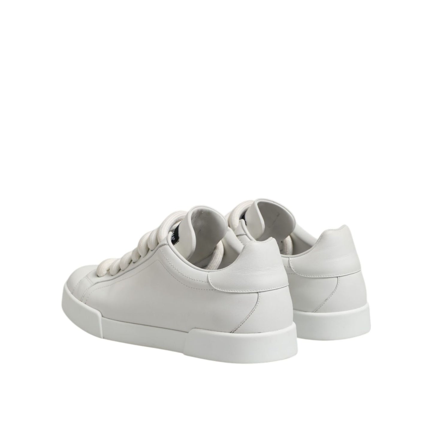 Dolce & Gabbana White Logo Lace Up Low Top Men Sneakers Shoes