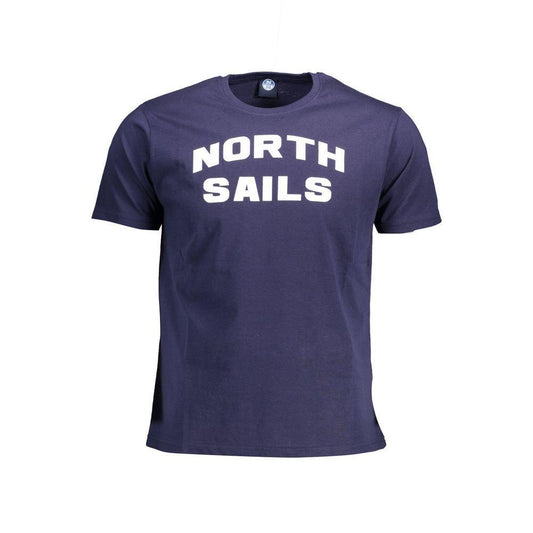 North Sails Blue Cotton T-Shirt NO-1653-S