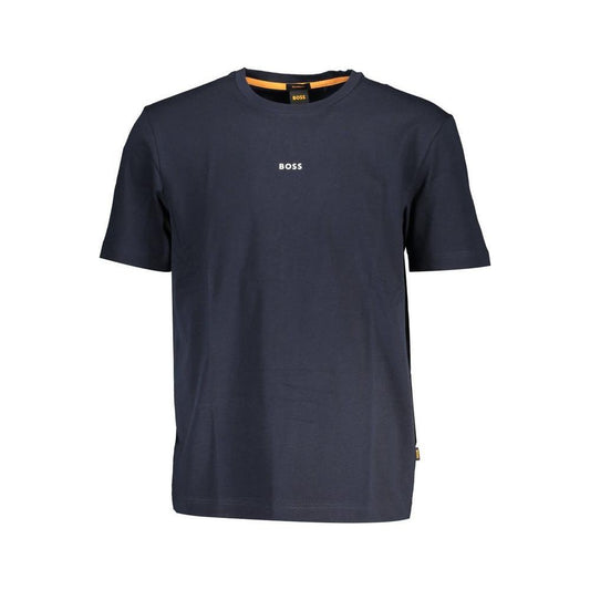 Hugo Boss Blue Cotton T-Shirt BO-22056-XL