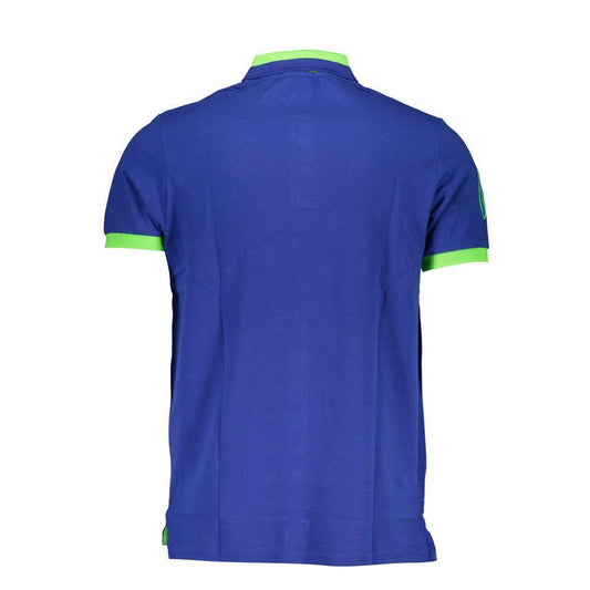 Scuola Nautica Blue Cotton Polo Shirt SC-22679-L