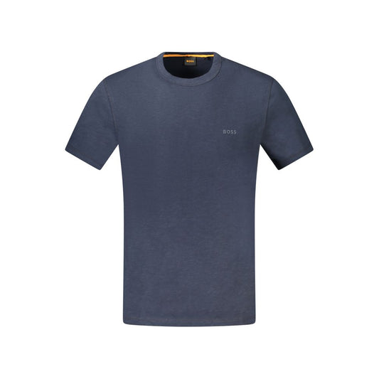 Hugo Boss Blue Cotton T-Shirt BO-33124-M