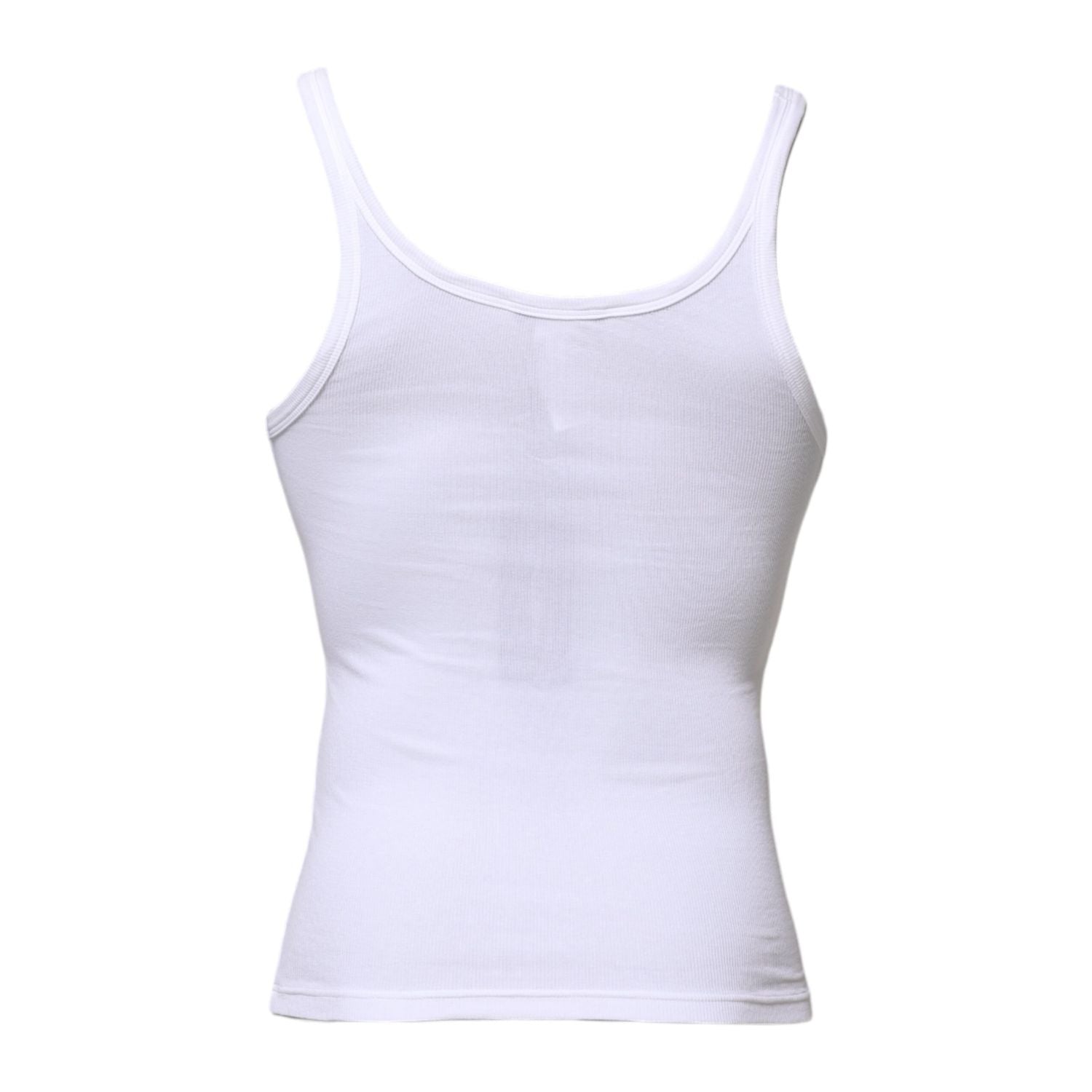 Dolce & Gabbana White Sleeveless Round Neck Men Tank T-shirt