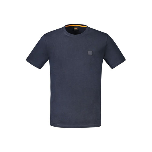 Hugo Boss Blue Cotton Men T-Shirt BO-33102-S