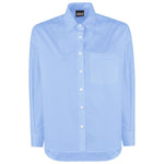 Comme Des Fuckdown Blue Cotton Shirt CO-15708-IT36|XXS