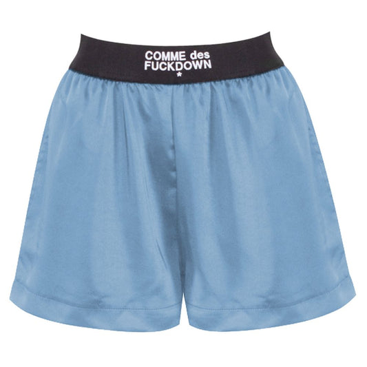 Comme Des Fuckdown Blue Polyester Short