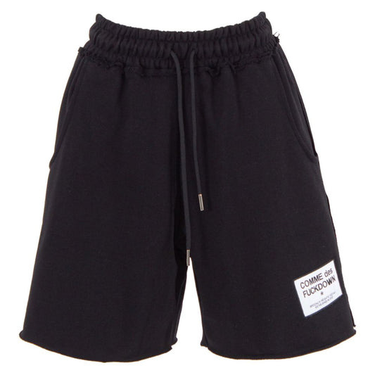 Comme Des Fuckdown Black Cotton Short