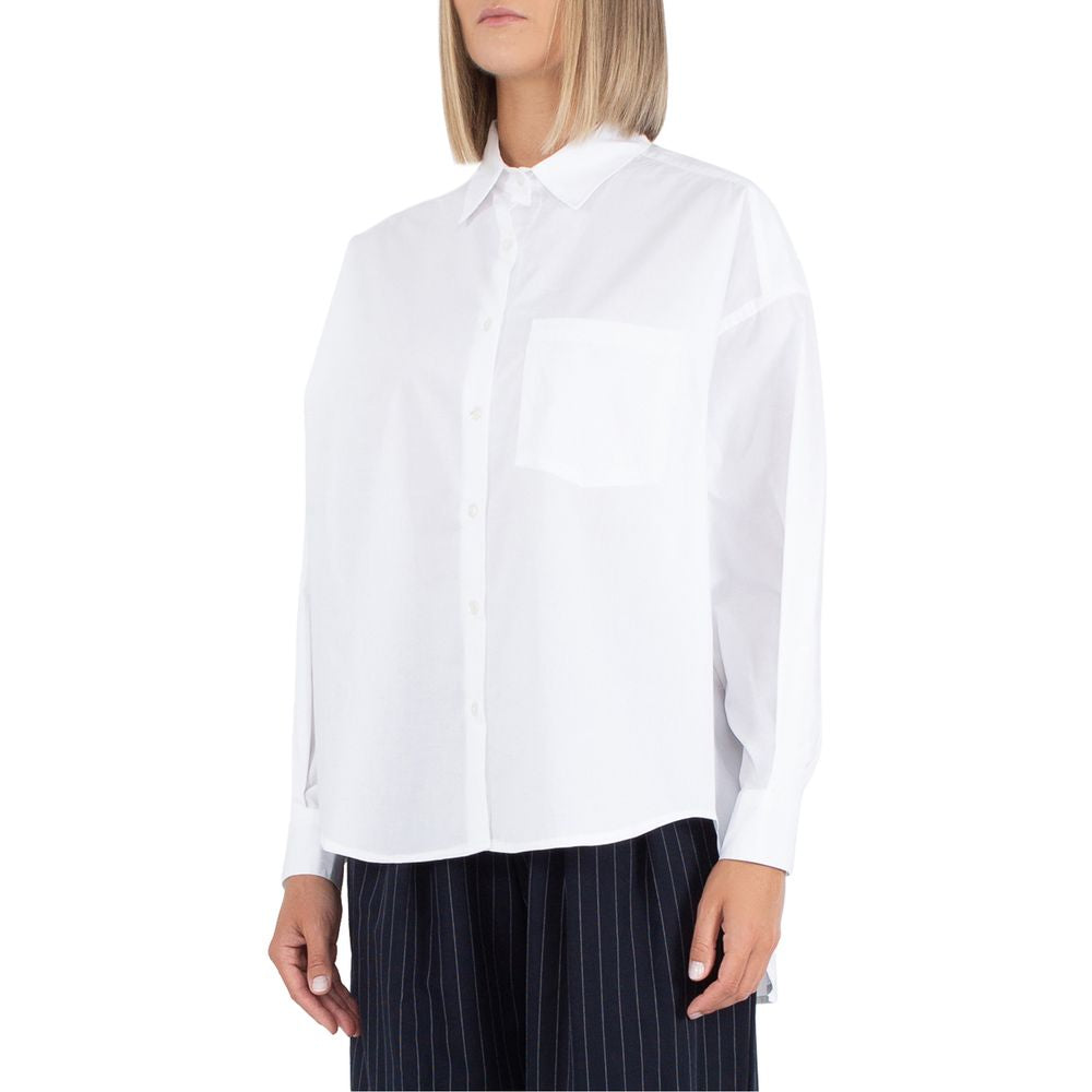 Comme Des Fuckdown White Cotton Shirt CO-13549-IT36|XXS