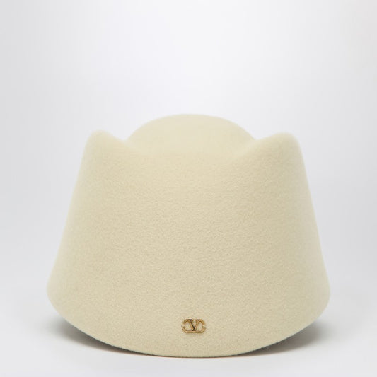 Valentino Garavani Vlogo Signature hat in cream colour wool LDin,Men,Men > Accessories,Men > Accessories > Scarves Hats & Gloves,Yes Eu 7Y2HQA04WEJ/R_VALE-DHB_128