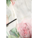 Dolce & Gabbana White Floral Roses Silk Maxi Long Gown Dress DR81742-38