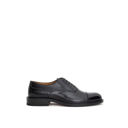 Dior Black Leather Oxfords And Derbies