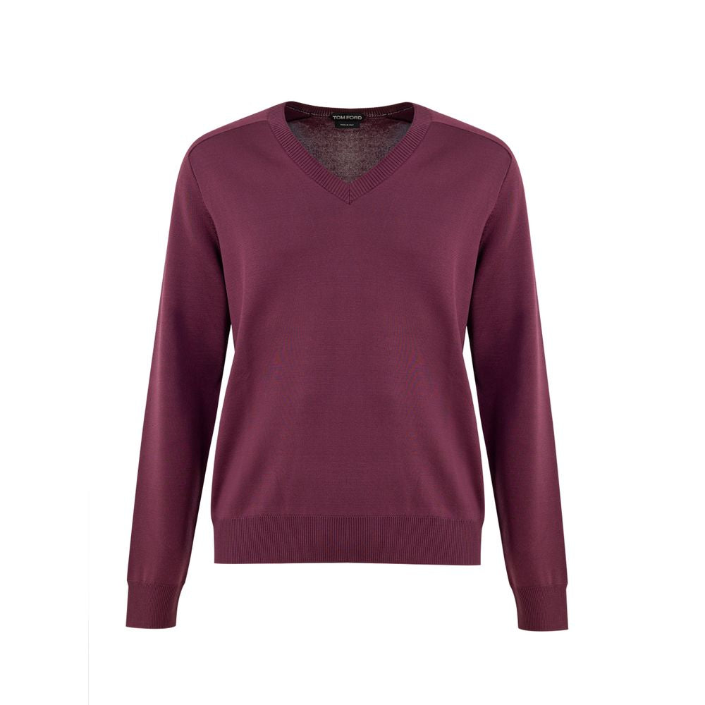 Tom Ford Purple Silk Sweatshirt