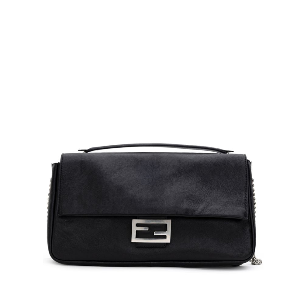 Fendi Black Leather Shoulder Bag FE-8971676