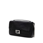 Fendi Black Leather Shoulder Bag FE-8971676