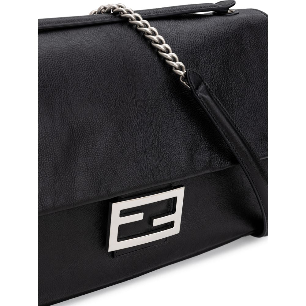 Fendi Black Leather Shoulder Bag FE-8971676