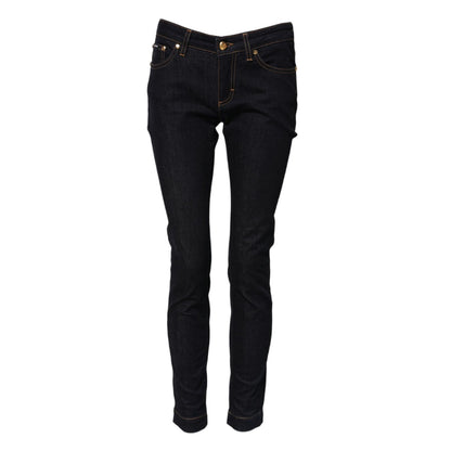 Dolce & Gabbana Blue Cotton PRETTY LowWaist Skinny Denim Jeans