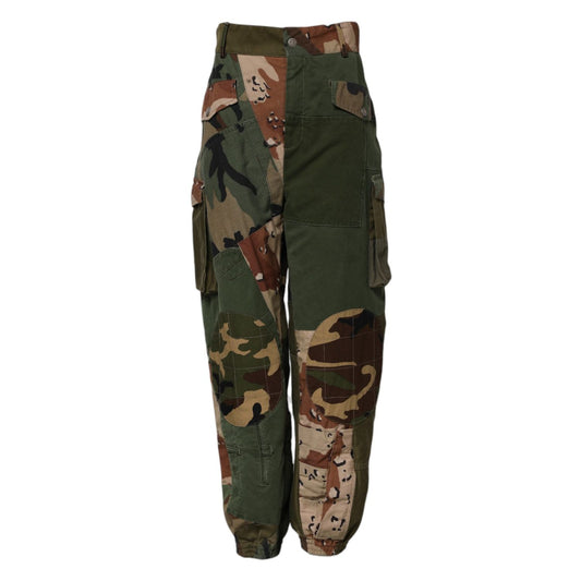 Dolce & Gabbana Multicolor Camouflage Cargo Pants