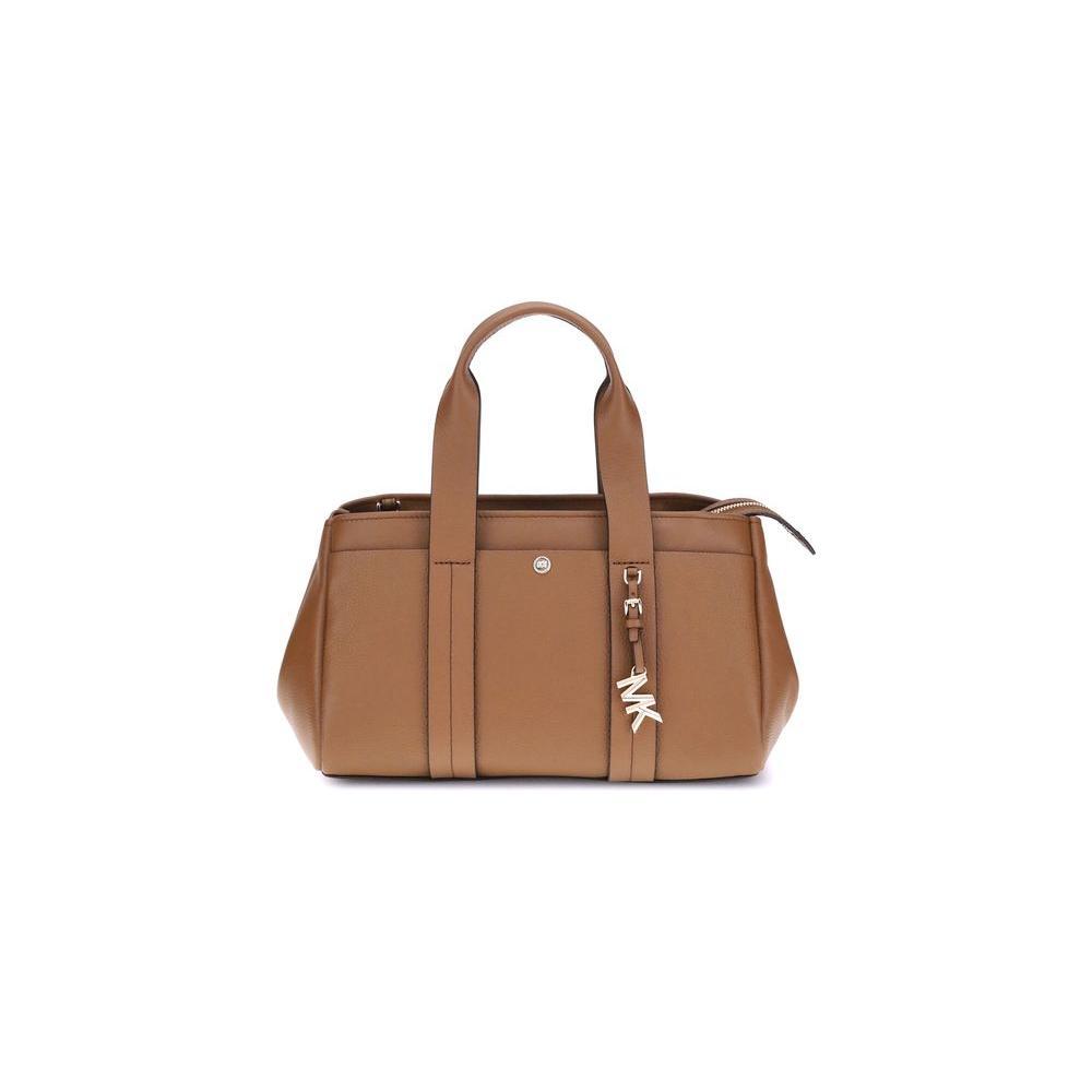 Front view with bag zipped and handles upright.
