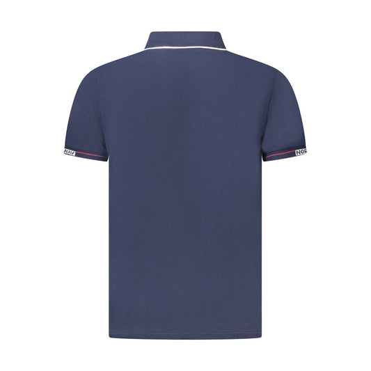 Norway 1963 Blue Cotton Men Polo Shirt NO-38995-M
