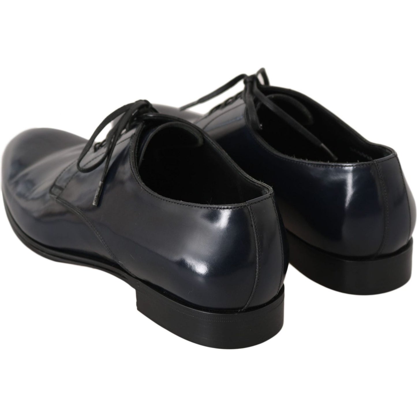 Dolce & Gabbana Blue Leather Dress Derby Formal Mens Shoes MV2340-39