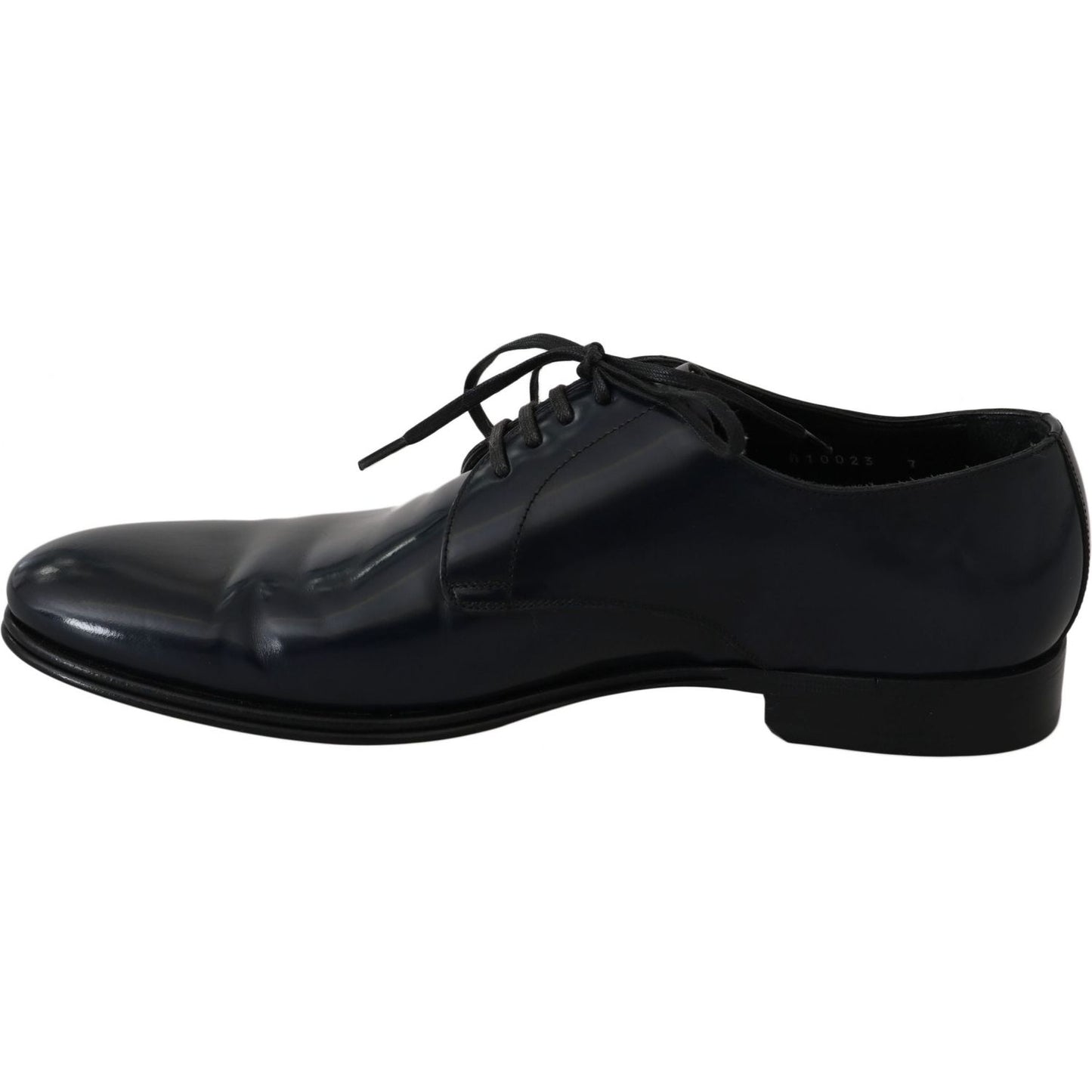 Dolce & Gabbana Blue Leather Dress Derby Formal Mens Shoes MV2340-39