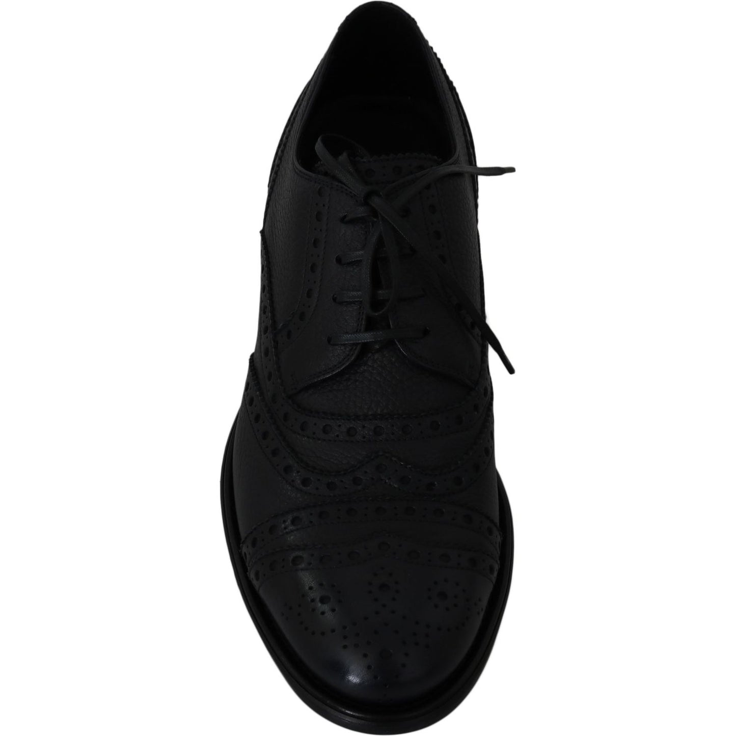 Dolce & Gabbana Blue Leather Wingtip Oxford Dress Shoes MV2364-39
