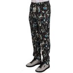 Dolce & Gabbana Black Musical Instrument Sleepwear Pants PAN61303-46