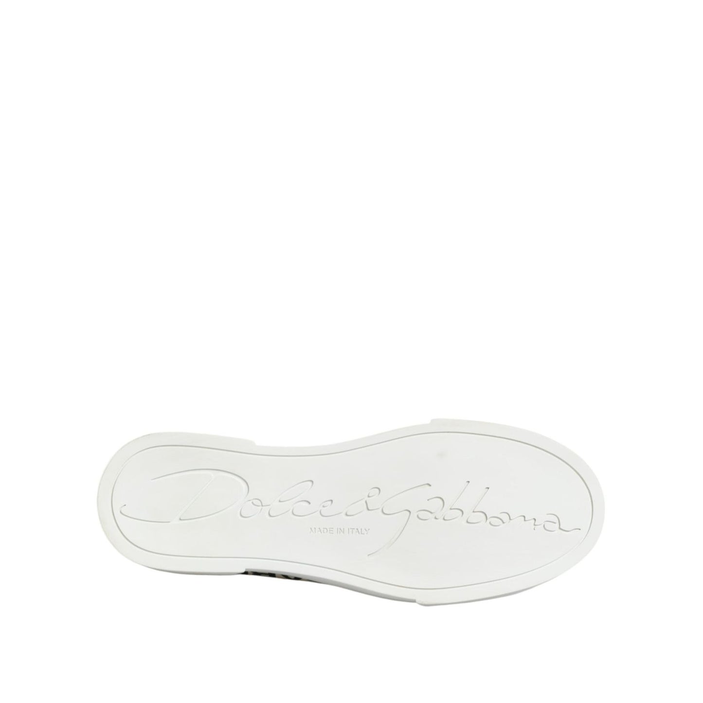 Dolce & Gabbana Black White Leather Low Top Sneakers Shoes LA12625-40