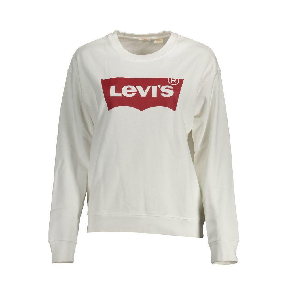 Levi's White Cotton Sweater LE-16110-XS