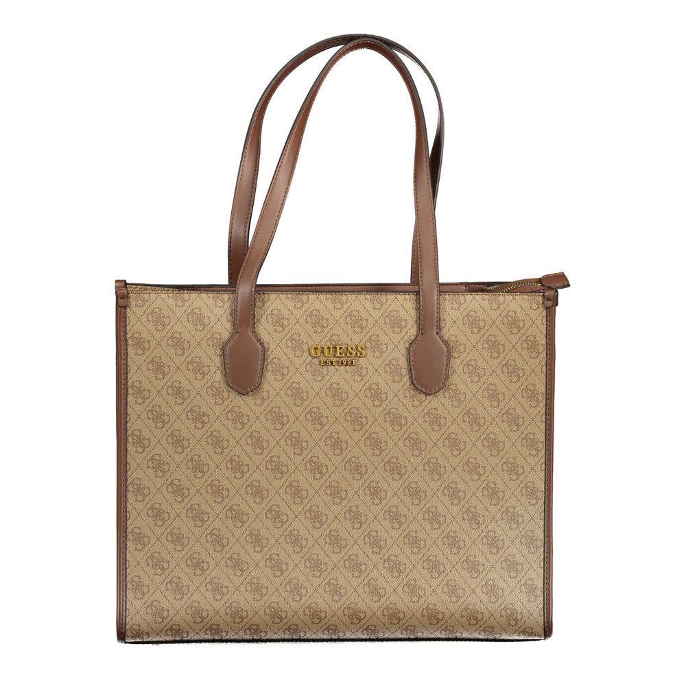 Front view with bag zipped and handles upright.