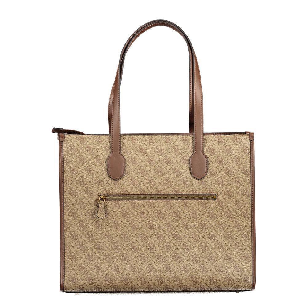 Front view with bag zipped and handles upright.