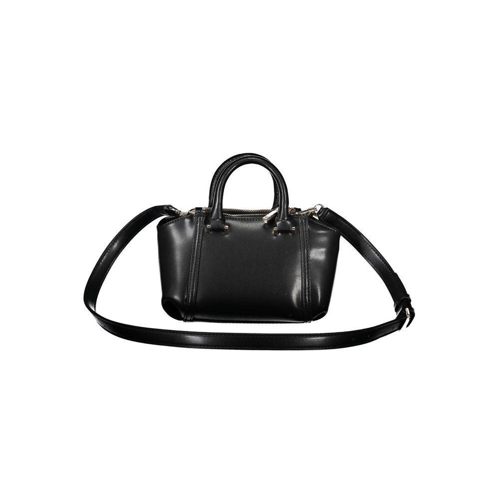 Front view with bag zipped and handles upright.