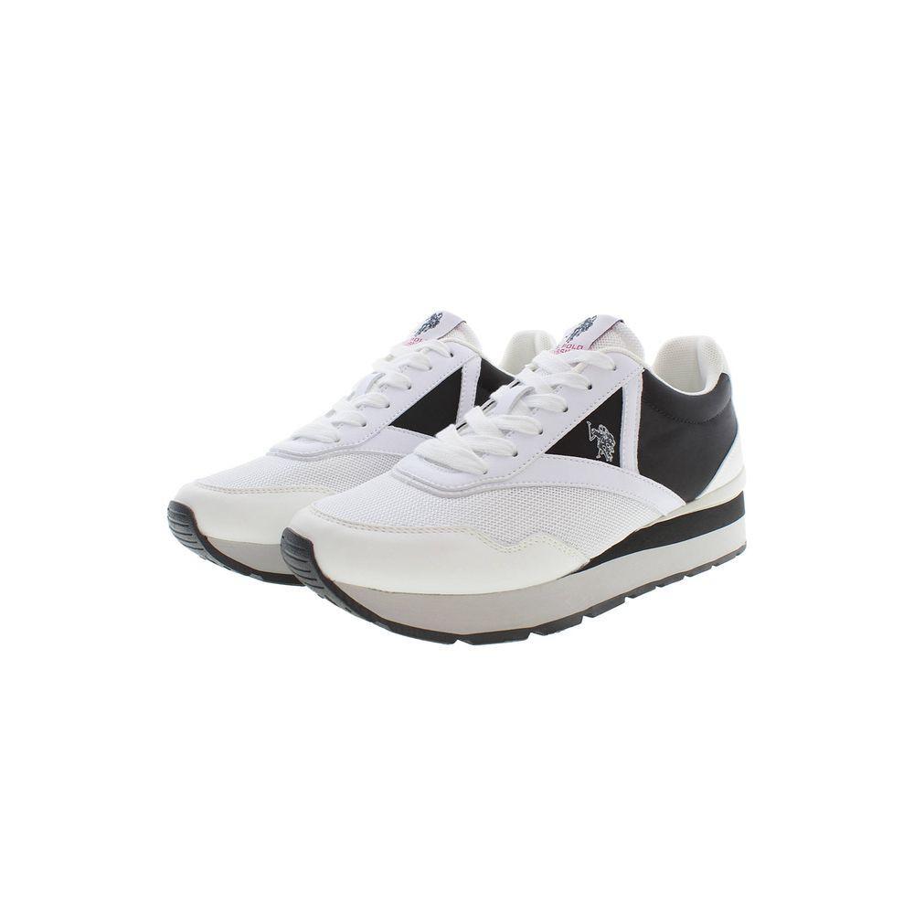 U.S. POLO ASSN. White Polyester Sneaker US-19377-EU35/US5