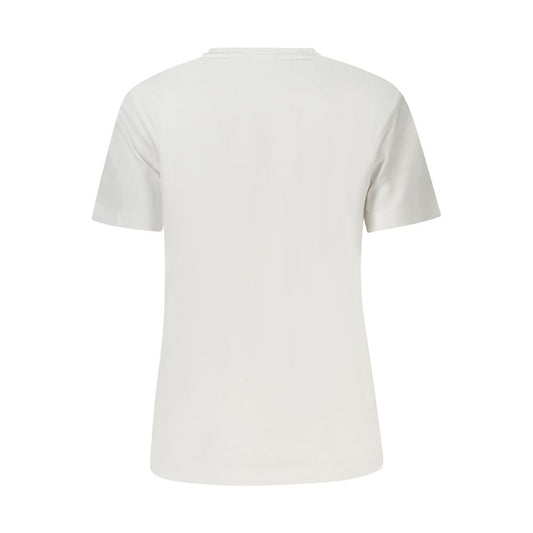 Calvin Klein White Cotton Tops & T-Shirt CA-39014-S
