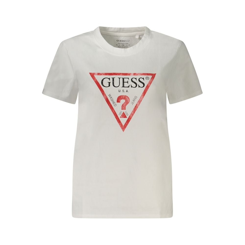 Guess Jeans White Cotton Tops & T-Shirt GU-39052-XXL