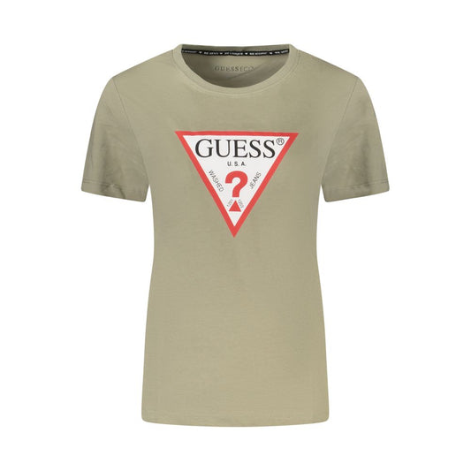 Guess Jeans Green Cotton Tops & T-Shirt GU-39062-M