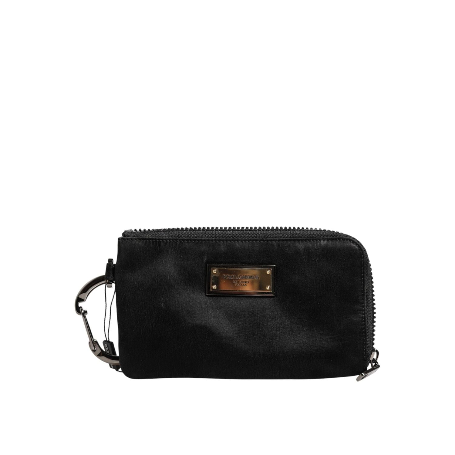 Front view with bag zipped and handles upright.