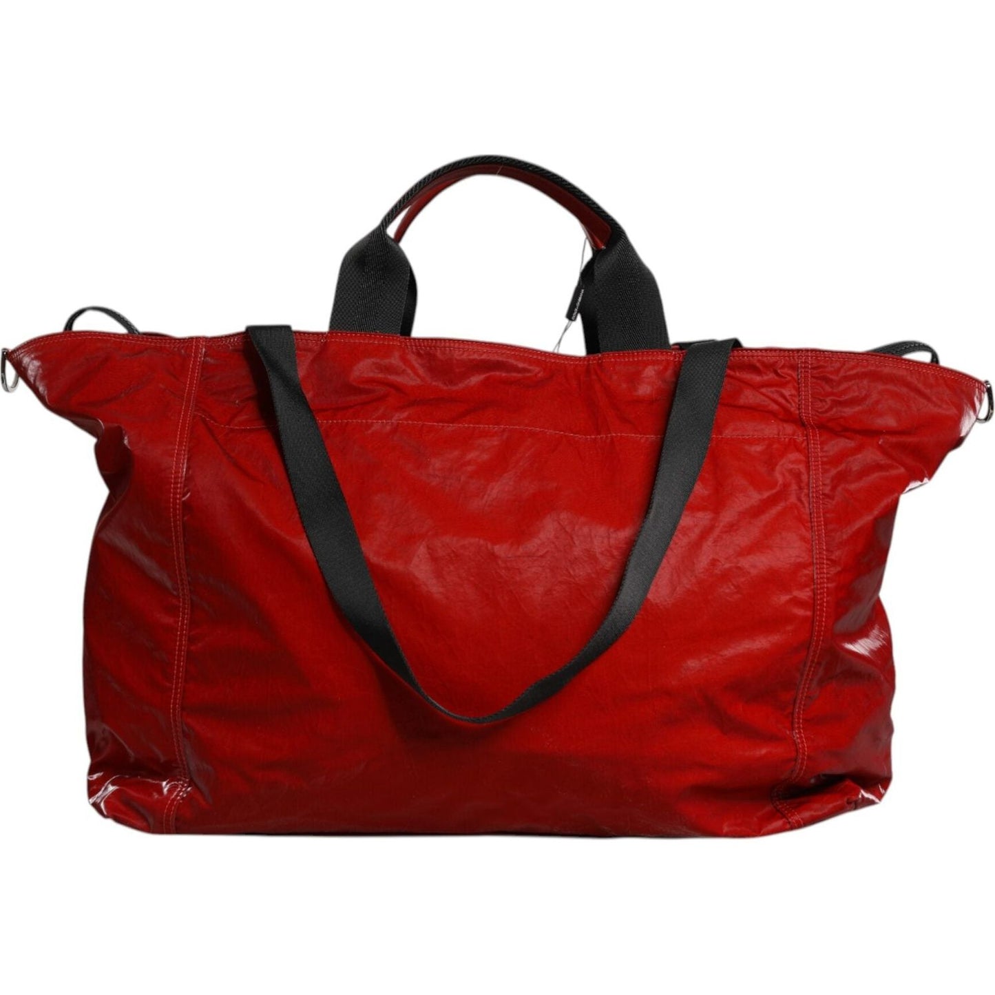 Dolce & Gabbana Red Nylon Hand Shoulder Duffel Travel Bag VAS130855