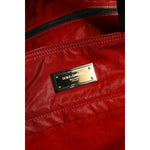 Dolce & Gabbana Red Nylon Hand Shoulder Duffel Travel Bag VAS130855
