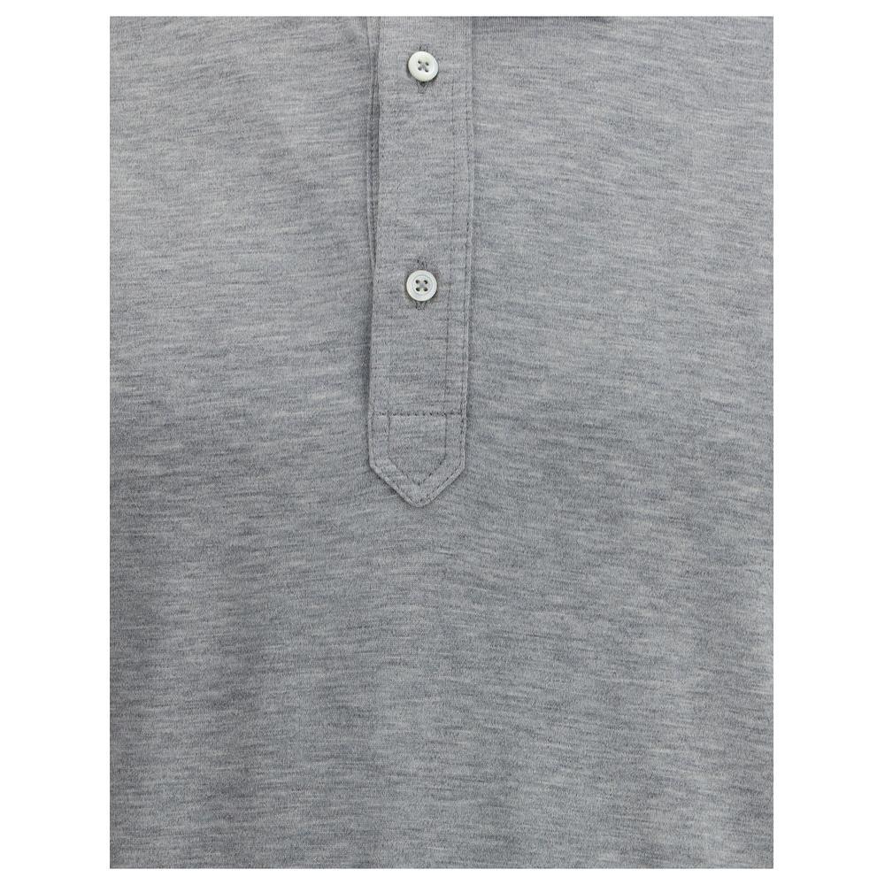 Brunello Cucinelli Silk Polo Shirt BR-MH8363966CNZ17-L