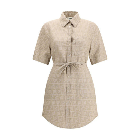 Fendi Chambray Dress FE-FLD562ASMFF1SAZ-IT40 | M