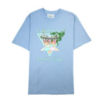 Casablanca Blue Cotton T-Shirt CA-14847-L