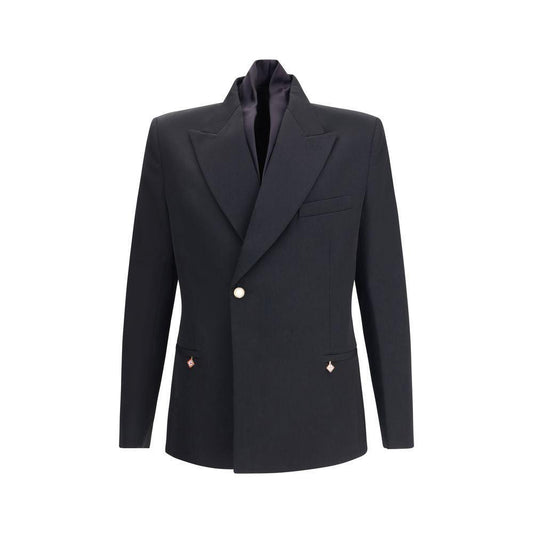 Casablanca Double-breasted Blazer CA-MPF25JK38001BLACK-IT46 | S
