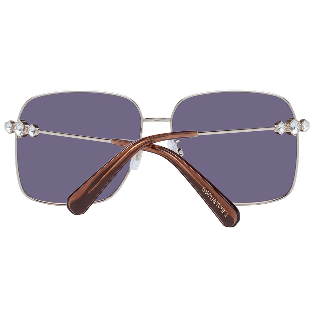 Swarovski Gold Metal Sunglasses