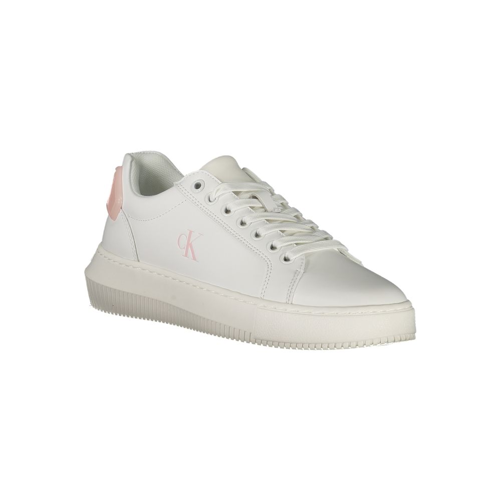 Calvin Klein White Polyester Sneaker