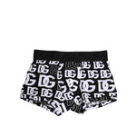 Dolce & Gabbana Black Cotton Logo Regular Men Boxer Underwear BIK1707-3