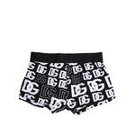 Dolce & Gabbana Black Cotton Logo Regular Men Boxer Underwear BIK1707-3