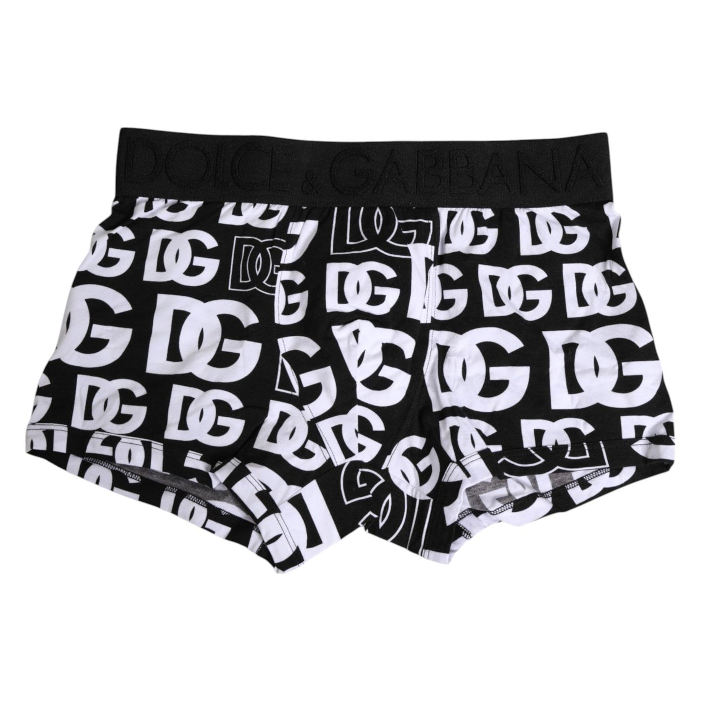 Dolce & Gabbana Black Cotton Logo Regular Men Boxer Underwear BIK1707-3