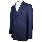 Made in Italy Blue Linen Blazer LO-15027-IT52 | XL